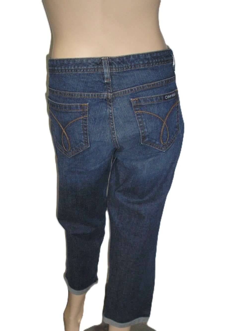Calvin Klein Cropped Denim Jeans Size 33/16